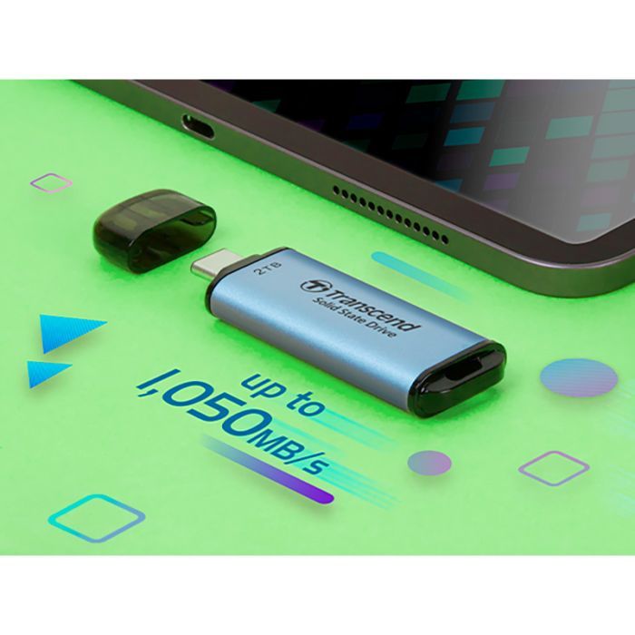 Накопитель SSD USB Type-C 512GB ESD300 Transcend (TS512GESD300C) изображение 8