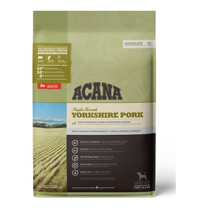 Сухой корм для собак ACANA Yorkshire Pork 6 кг (0064992572600)