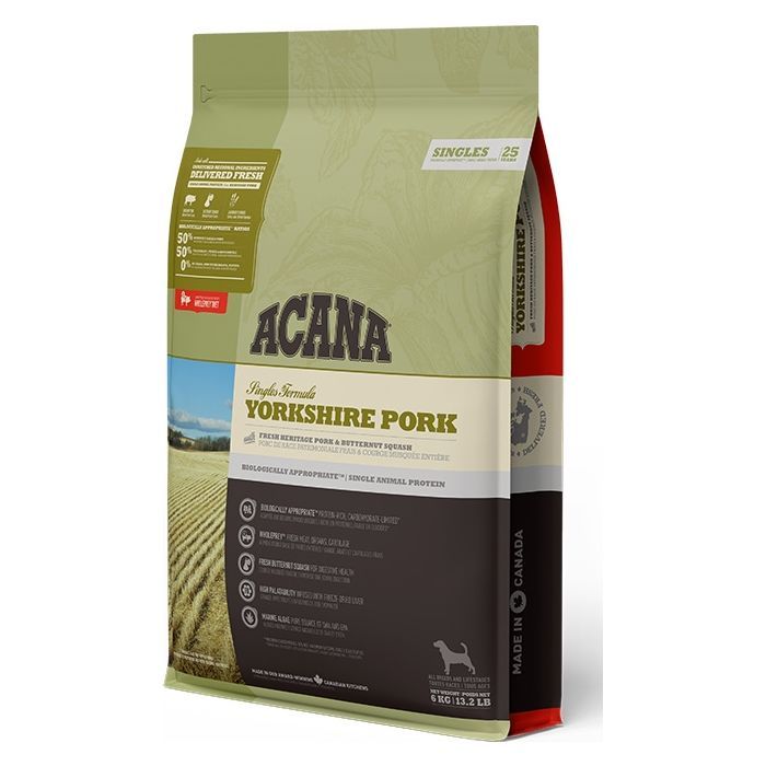 Сухой корм для собак ACANA Yorkshire Pork 6 кг (0064992572600) изображение 2
