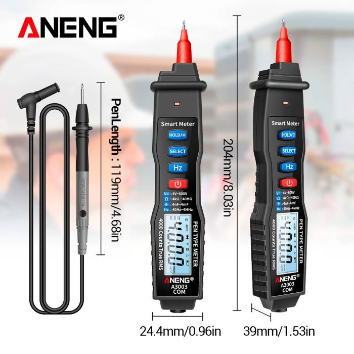 Цифровой мультиметр ANENG A3003, V, A, C, R, F (A3003) изображение 4