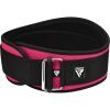 Атлетичний пояс RDX RX3 EVA Curve неопреновий Sharp Pink XS (WBE-RX3SP-XS) зображення 3