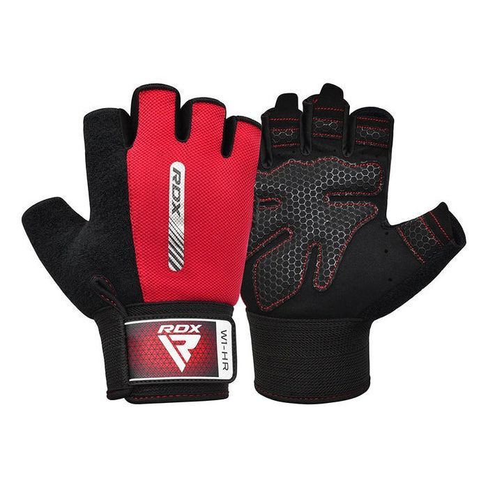 Перчатки для фитнеса RDX W1 Half Red Plus L (WGA-W1HR-L+) изображение 2