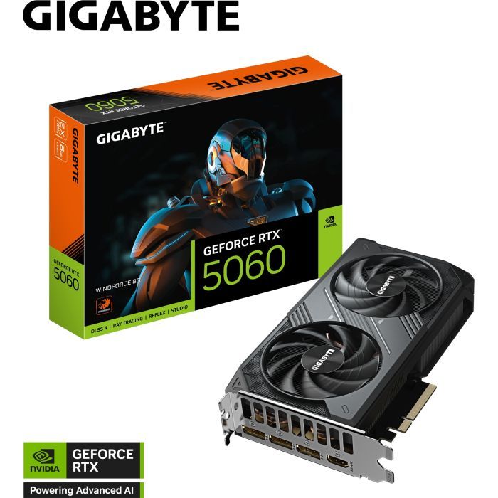 Відеокарта GIGABYTE GeForce RTX5060 8Gb WINDFORCE (GV-N5060WF2-8GD) зображення 11