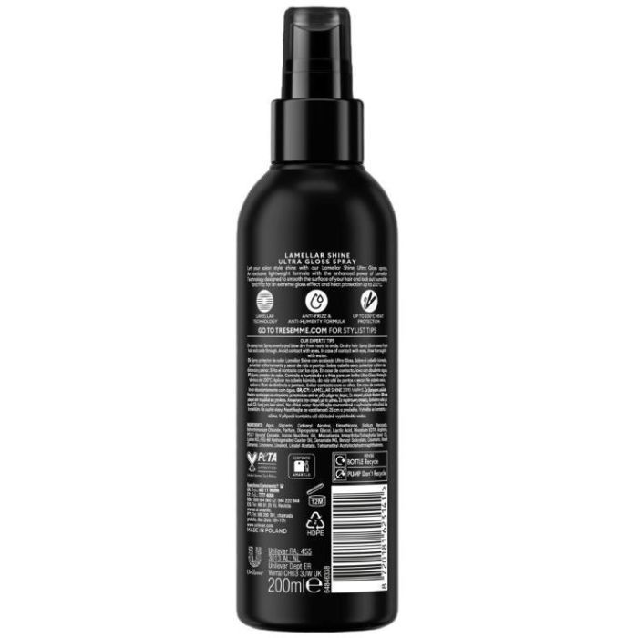 Спрей для волосся Tresemme Lamellar Shine Термозахисний 200 мл (8720181623141) зображення 2
