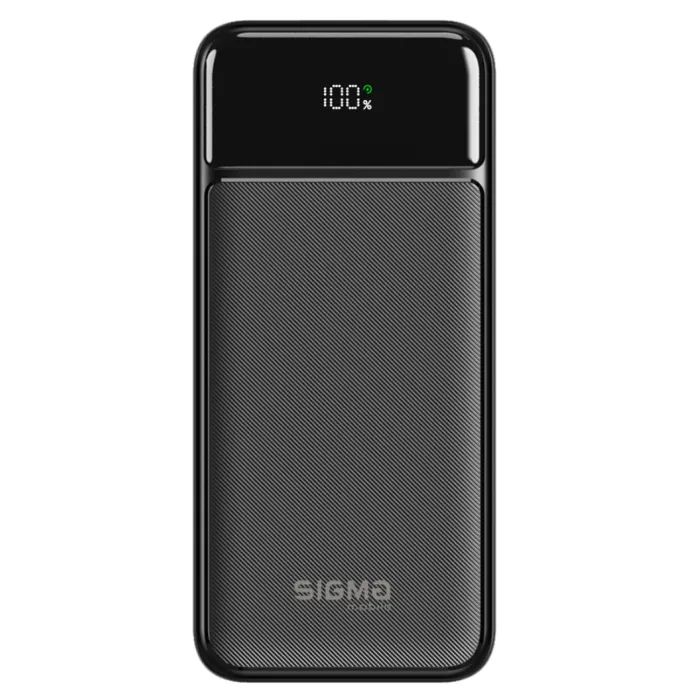 Батарея универсальная Sigma X-power SI30A4QL 30000mAh, PD/20W, QC22.5W, LED, cable 20w, black (4827798787311)