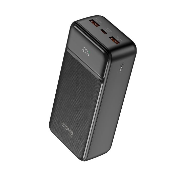 Батарея универсальная Sigma X-power SI30A4QL 30000mAh, PD/20W, QC22.5W, LED, cable 20w, black (4827798787311) изображение 4