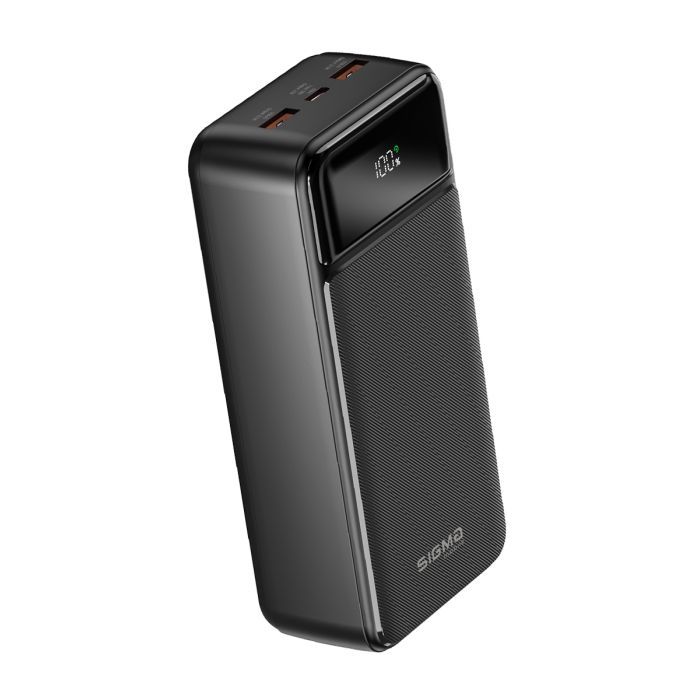 Батарея универсальная Sigma X-power SI30A4QL 30000mAh, PD/20W, QC22.5W, LED, cable 20w, black (4827798787311) изображение 5