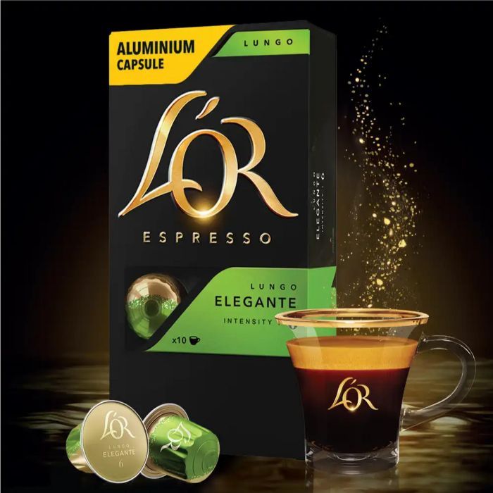 Кофе L'OR Lungo Elegante 100% Арабика в капсулах 10 шт (8711000360552) изображение 4