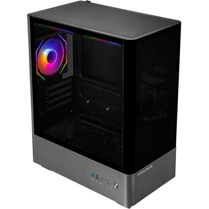 Корпус Prologix Lumi GM-01AB Glass Black изображение 8
