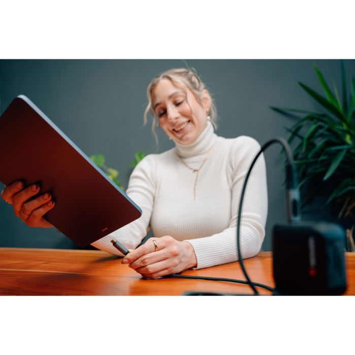 Дата кабель USB-C to USB-C 1.2m with display 100W black Verbatim (31848) зображення 5