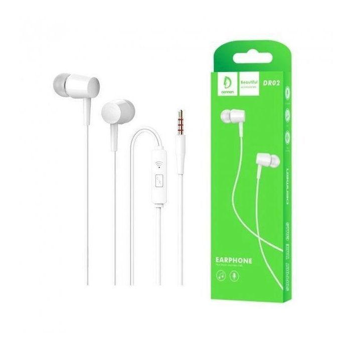 Наушники Denmen DR02 3.5mm White (DE-DR02-WH) изображение 2