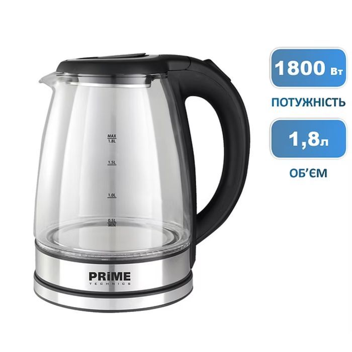 Электрочайник PRIME Technics PKG 1808 B изображение 2