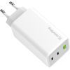 Зарядное устройство ColorWay C101B GaN Mini 100W PD PPS 2xUSB-C + USB-A white (CW-CHS061PD-WT) изображение 4