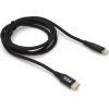 Дата кабель USB-C to Lightning 1.2m 2.1A black PZX (YT-PZX/V-109-M+L/B) изображение 4