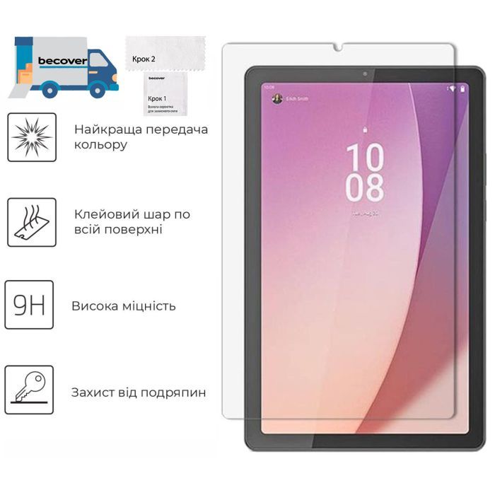 Стекло защитное BeCover Lenovo Tab One / Tab K9 8.7" 2025 (TB305XU/FU) (713700) изображение 2