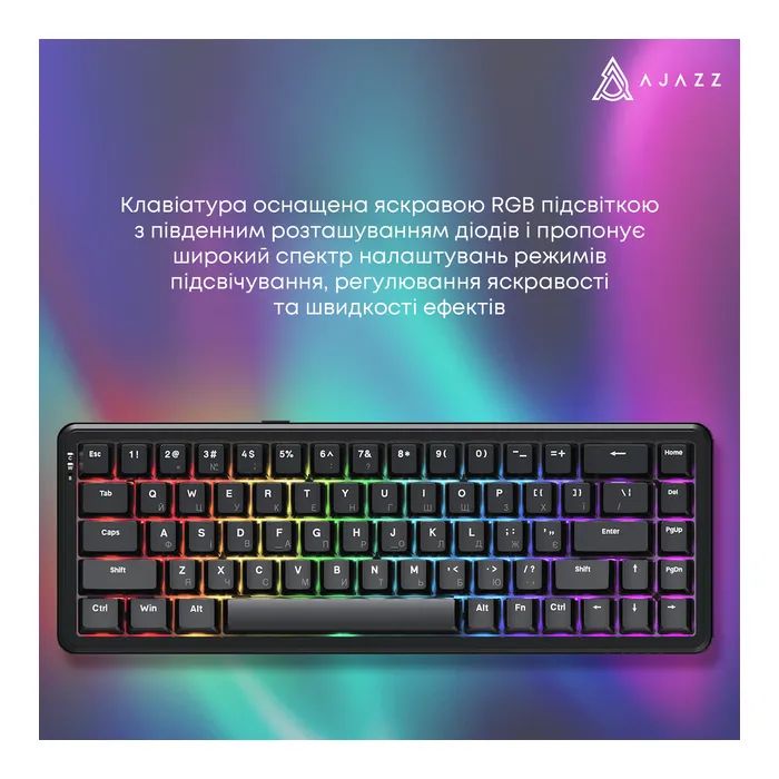 Клавиатура Ajazz AK680 MAX Magnetic Switch RGB USB White (AK680-WM-W-A) изображение 10