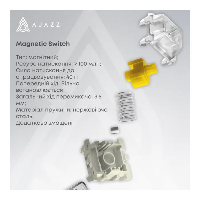 Клавиатура Ajazz AK680 MAX Magnetic Switch RGB USB White (AK680-WM-W-A) изображение 6
