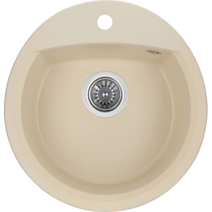 Мойка кухонная GRANADO RONDA ivory з сифоном (470*490mm.) (gr2204)