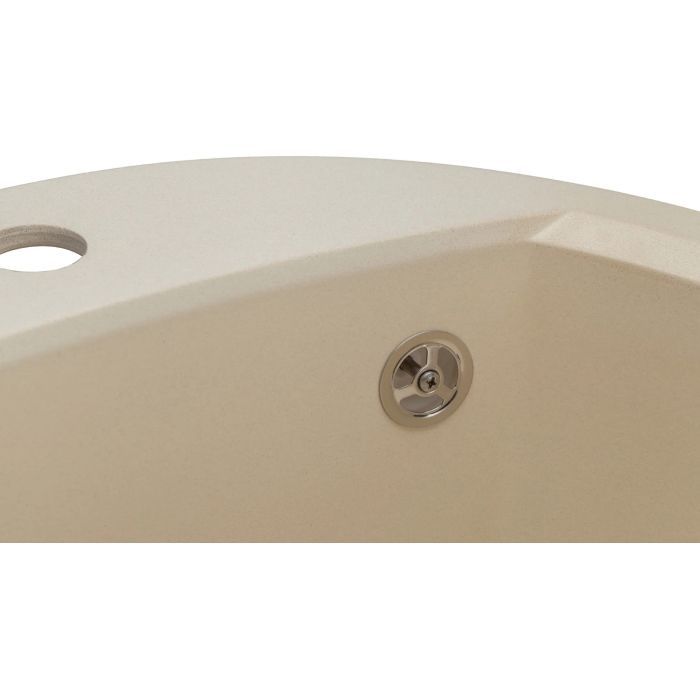 Мойка кухонная GRANADO RONDA ivory з сифоном (470*490mm.) (gr2204) изображение 7