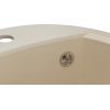 Мойка кухонная GRANADO RONDA ivory з сифоном (470*490mm.) (gr2204) изображение 7