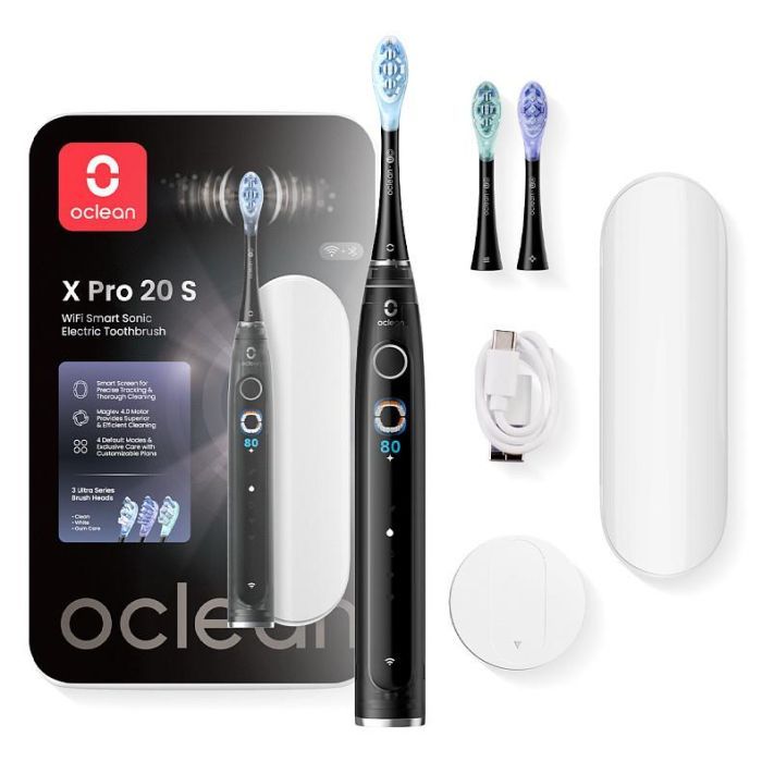Електрична зубна щітка Oclean X Pro 20 Set Electric Toothbrush Black (6970810556964)