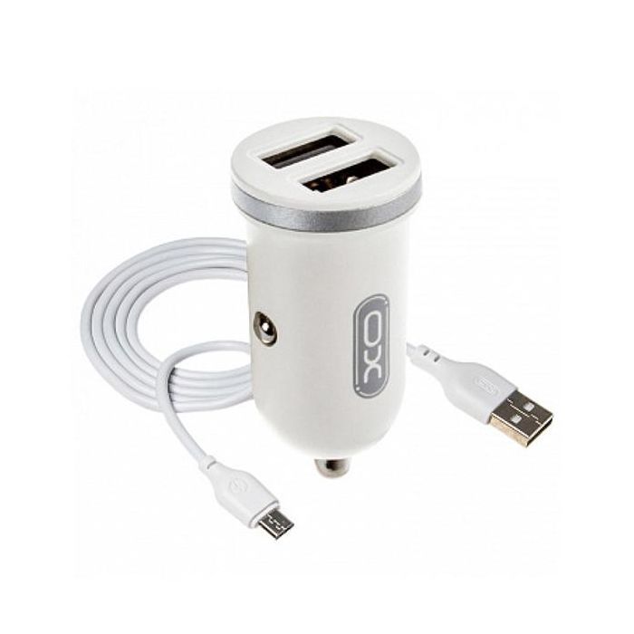 Зарядний пристрій XO 2xUSB 2.1A + cable USB to Micro 5P white (TZ08-M-WH)