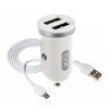 Зарядний пристрій XO 2xUSB 2.1A + cable USB to Micro 5P white (TZ08-M-WH)