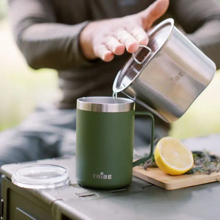 Термокружка Tribe Classic Mug 500 мл olive (T-FA-0033-olive) зображення 5
