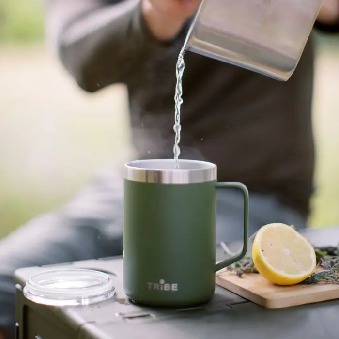 Термокружка Tribe Classic Mug 500 мл olive (T-FA-0033-olive) зображення 6