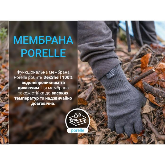 Водонепроникні рукавички Dexshell ThermFit 3.0 Gloves чорні XL (DG12402BLK-XL) зображення 11