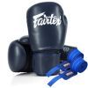 Боксерские перчатки Fairtex BGV27 Blue 16 унцій (бинти в комплекті) (BGV27_16oz_Blue)