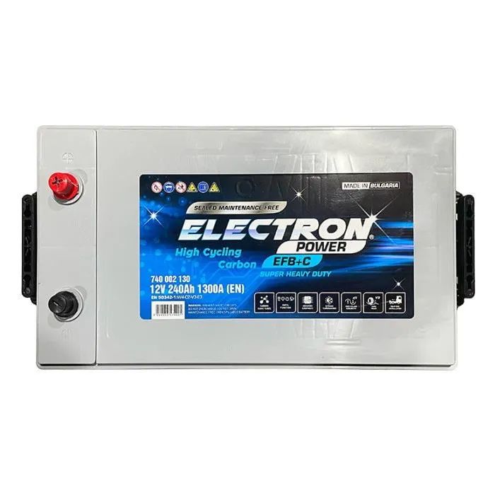 Аккумулятор автомобильный ELECTRON TRUCK SHD SMF EFB 240Ah бокова(+/-) (1300EN) (740002130) изображение 3
