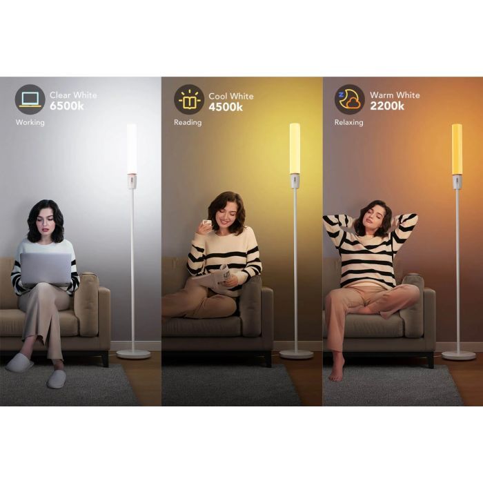 Торшер Govee H6078, 1500Lm, RGBICW, WI-FI/Bluetooth, white (H6078302) зображення 10 Торшер Govee H6078, 1500Lm, RGBICW, WI-FI/Bluetooth, white (H6078302) зображення 10