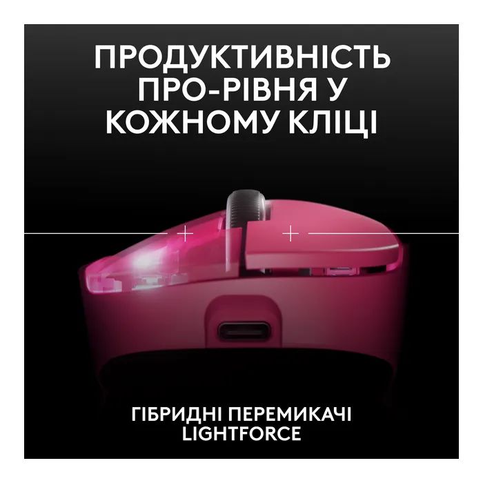 Мышка Logitech G Pro X Superlight 2 Dex Wireless Pink (910-007373) изображение 5