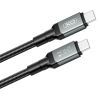 Дата кабель USB-C to USB-C 2.0m 240W black XO (NBQ264B_С_Black) зображення 2