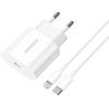 Зарядное устройство Essager USB-C PD20W + cable USB-C to Lightning white (EFJB02-XBL02-T)