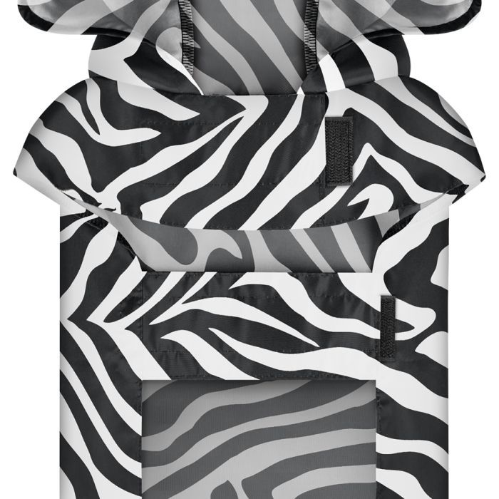 Дождевик для животных WAUDOG Clothes с капюшоном "Зебра" S (356-0055) изображение 3