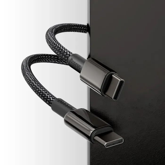 Дата кабель USB-C to USB-C 1.0m 100W black Baseus (CATWJ-01) изображение 10