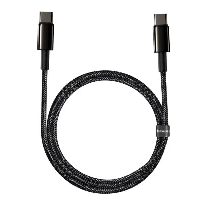 Дата кабель USB-C to USB-C 1.0m 100W black Baseus (CATWJ-01) изображение 2