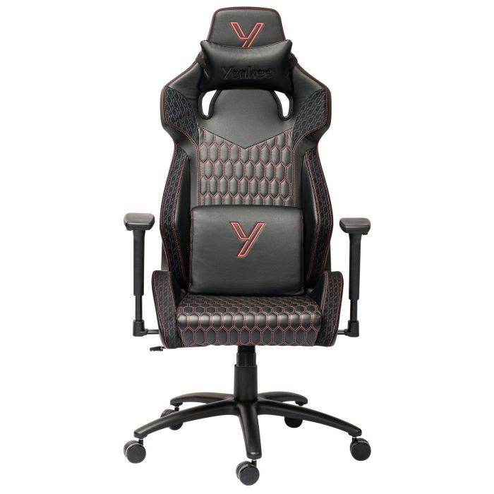 Крісло ігрове YENKEE YGC 110RD GHOST Black (63000053)