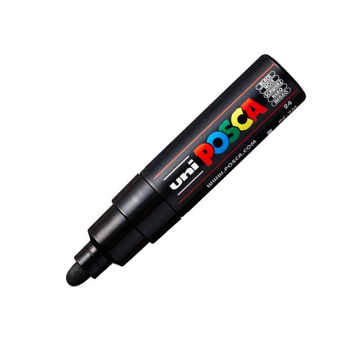 Маркер UNI Posca, 4,5-5,5мм, чорний (PC-7M BLACK)
