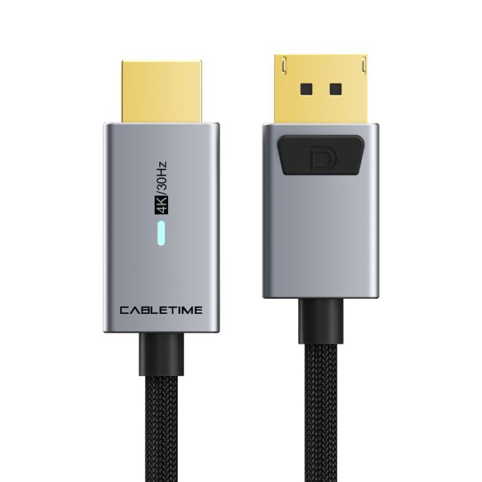 Кабель мультимедійний DisplayPort M to HDMI M 3.0m 4K60Hz Cabletime (CA915330) зображення 2
