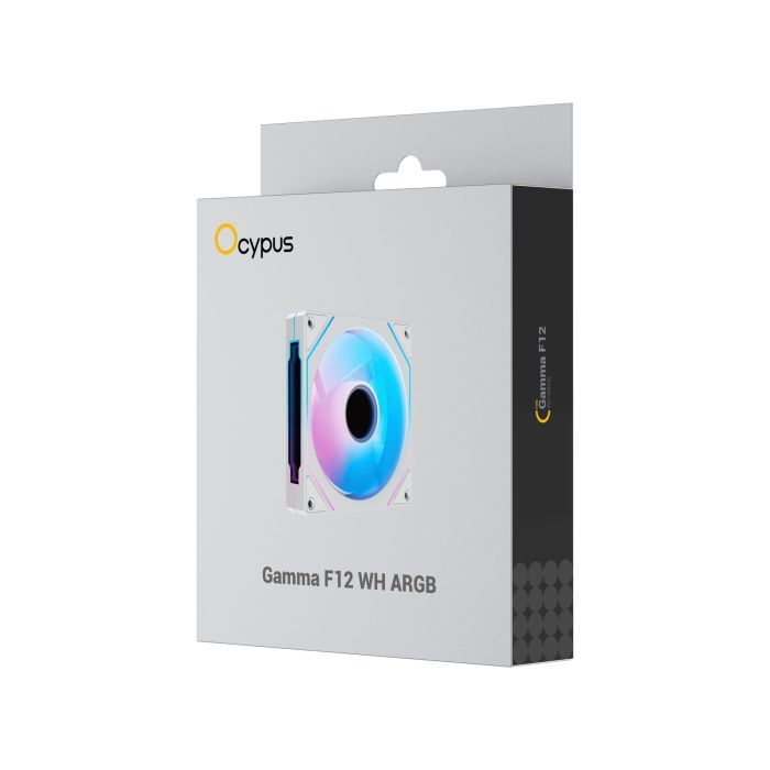 Кулер до корпусу OCYPUS GAMMA F12 WH ARGB (GAMMA-F12-WH1AM00X-GL) зображення 6