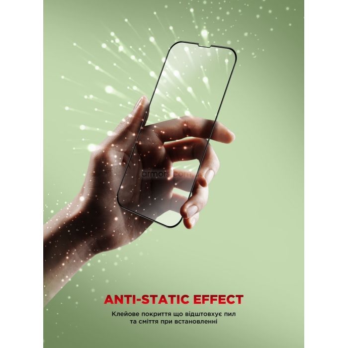 Стекло защитное Armorstandart Icon Apple iPhone 16e / 14 / 13 / 13 Pro Black (ARM79553) изображение 10