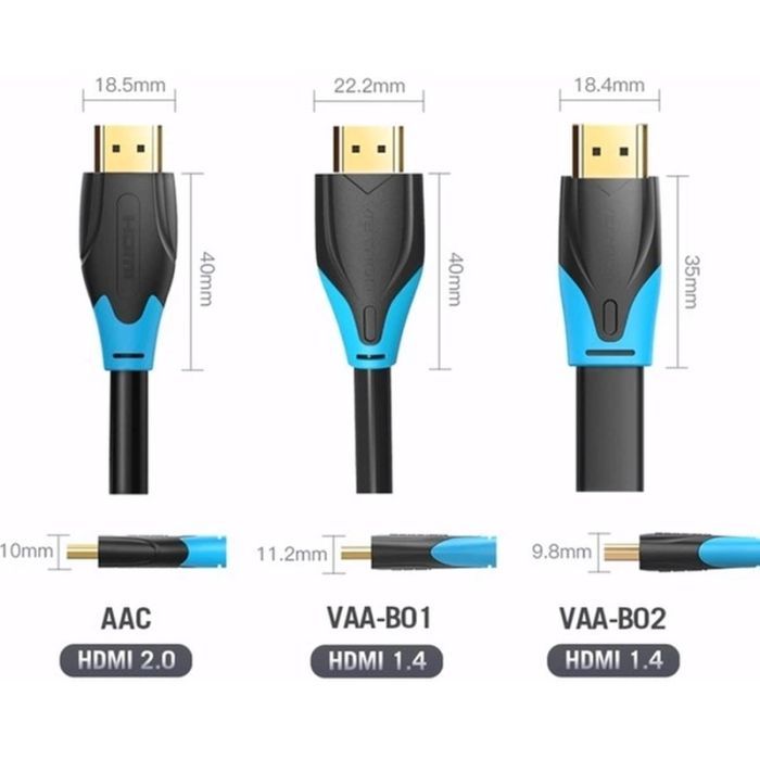 Кабель мультимедийный HDMI M to HDMI M 10.0m 4K30Hz black Vention (AACBL) изображение 6