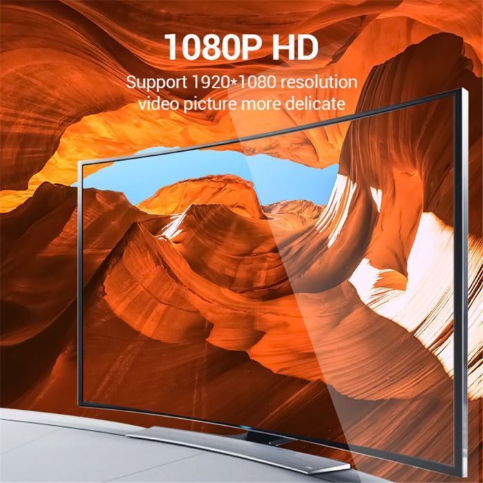 Патч-корд 2м, S/FTP cat 6 RJ-45 Extension black Vention (IBLBH) зображення 3