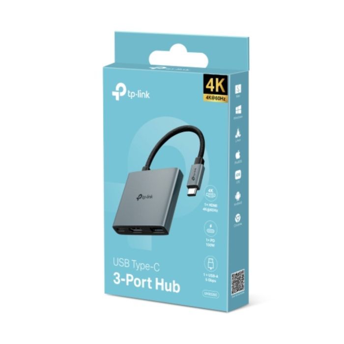 Порт-репликатор TP-Link USB Type-C 3-в-1 (UH3020C) изображение 5