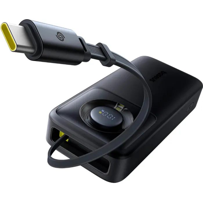 Батарея універсальна Baseus 20000mAh 65W PD, USB-C In/Out, built-in USB-C (P10073700123-00_GIFT) зображення 5