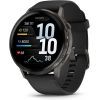 Смарт-часы Garmin Venu 4 (45mm), Black w/ Slate + Black, GPS смарт-годинник (010-03014-00)