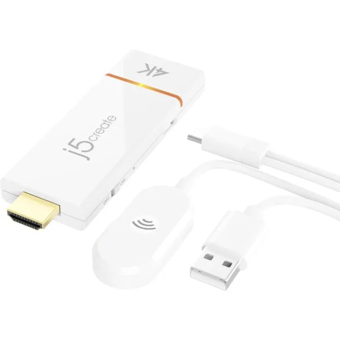 Адаптер ScreenCast 4K WI-FI 15m Miracast/AirPlay/Chromecast black J5create (JVAW76-N)